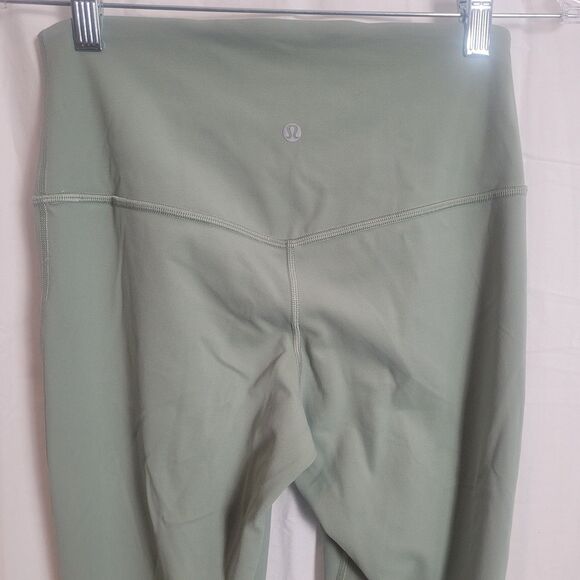Lululemon Align High Rise Mini Flare Pants 32" Women's Size 8 Light Green Yoga - Picture 6 of 10